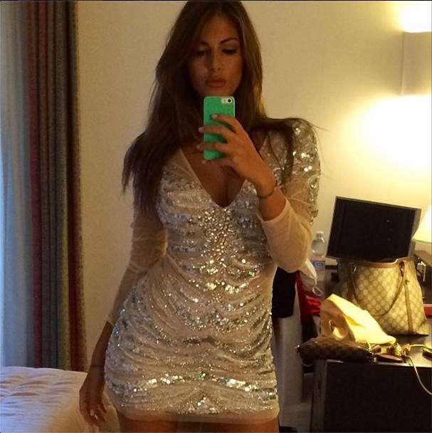 Melissa Castagnoli prima di un party in Sardegna, nell&#39;agosto 2014 (da Instagram)